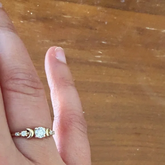 Custom moon phase diamond ring - Picture 6 of 7